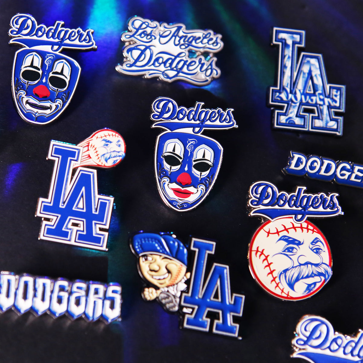 LA Dodgers x Mister Cartoon Enamel Pin Collection