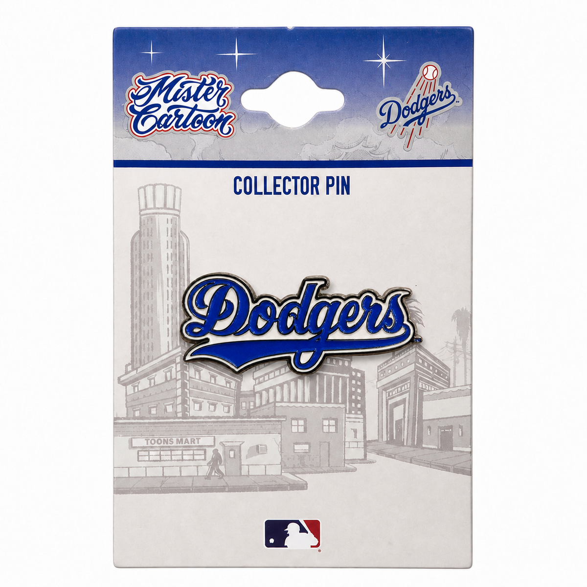 LA Dodgers x Mister Cartoon Dodgers Logo Pin & Stand