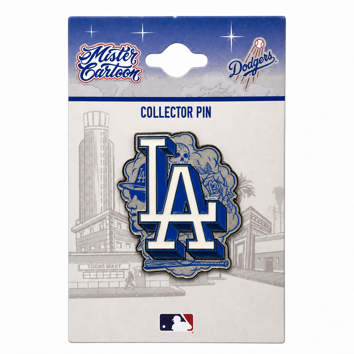 LA Dodgers x Mister Cartoon LA Logo Pin & Stand