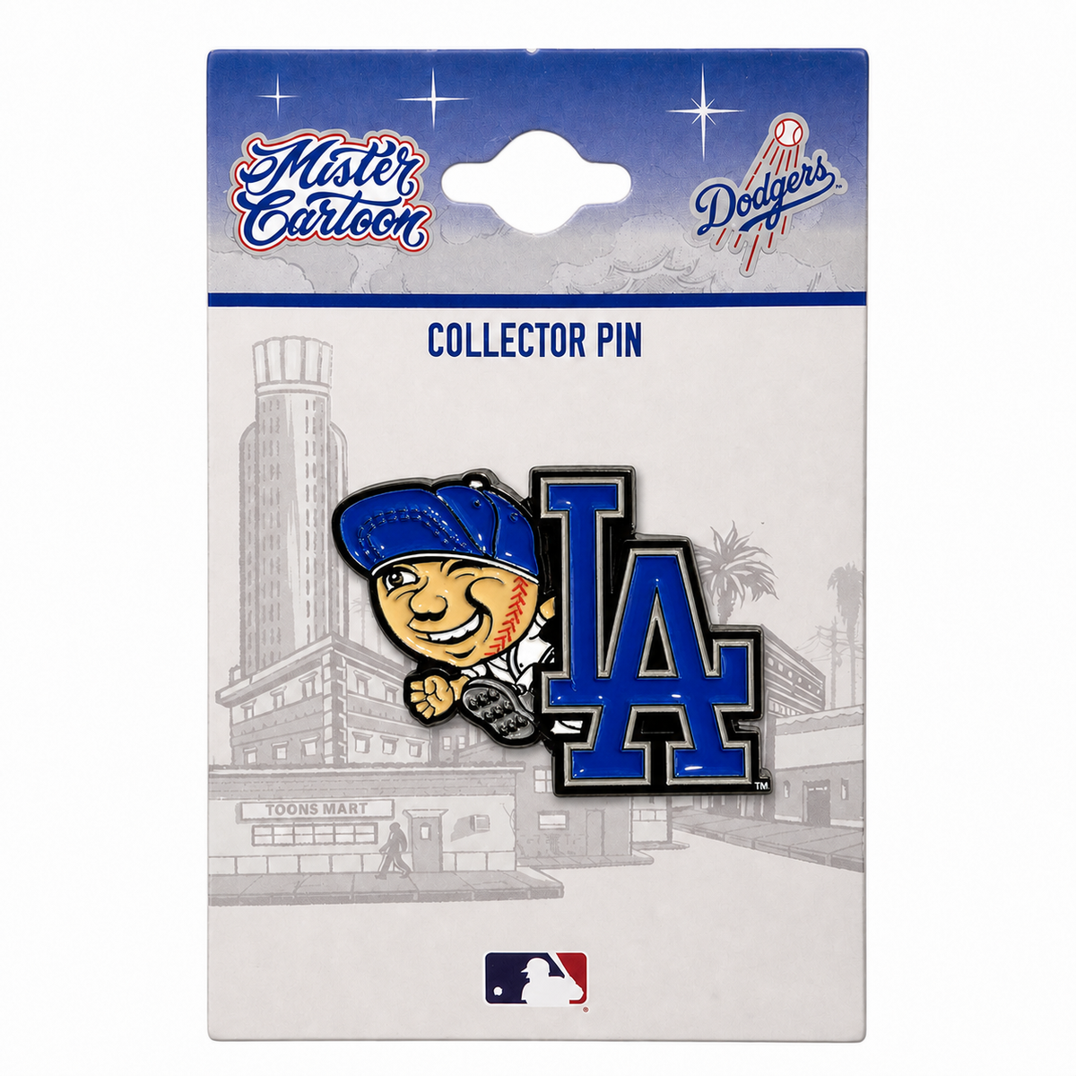 LA Dodgers x Mister Cartoon Running LA Pin & Stand
