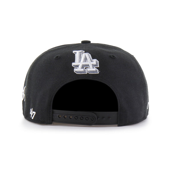 Los Angeles Dodgers Mister Cartoon Wrap Script '47 Captain - Black
