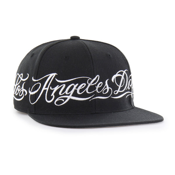 Los Angeles Dodgers Mister Cartoon Wrap Script '47 Captain - Black
