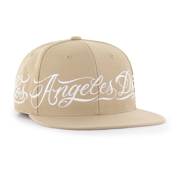 Los Angeles Dodgers Mister Cartoon Wrap Script '47 Captain - Khaki