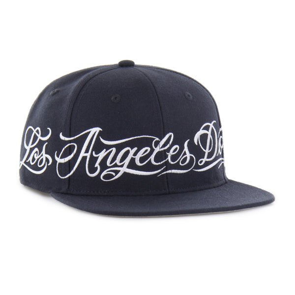 Los Angeles Dodgers Mister Cartoon Wrap Script '47 Captain - Navy