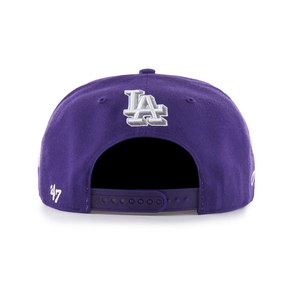 Los Angeles Dodgers Mister Cartoon Wrap Script '47 Captain - Purple