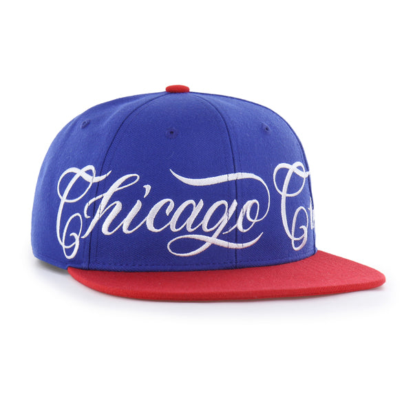 Chicago Cubs Mister Cartoon Wrap Script '47 Captain - Royal/Red