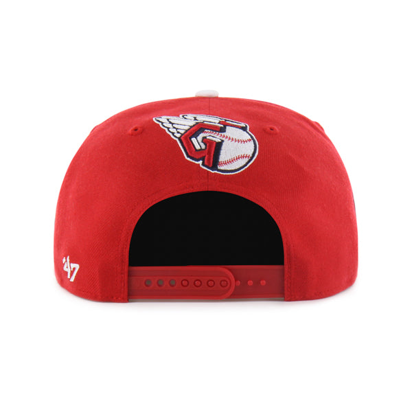 Cleveland Guardians Mister Cartoon Wrap Script '47 Captain - Red