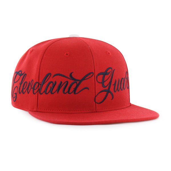 Cleveland Guardians Mister Cartoon Wrap Script '47 Captain - Red