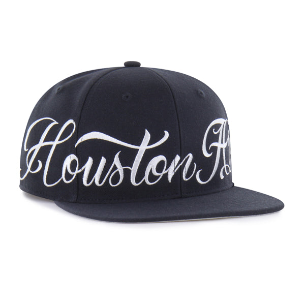 Houston Astros Mister Cartoon Wrap Script '47 Captain - Navy