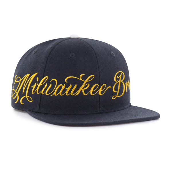 Milwaukee Brewers Mister Cartoon Wrap Script '47 Captain
