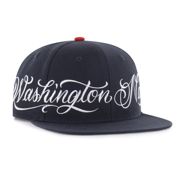 Washington Nationals Mister Cartoon Wrap Script '47 Captain - Navy