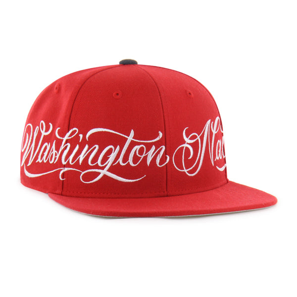 Washington Nationals Mister Cartoon Wrap Script '47 Captain - Red
