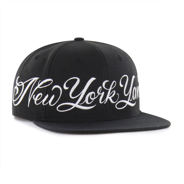 New York Yankees Mister Cartoon Wrap Script '47 Captain - Black