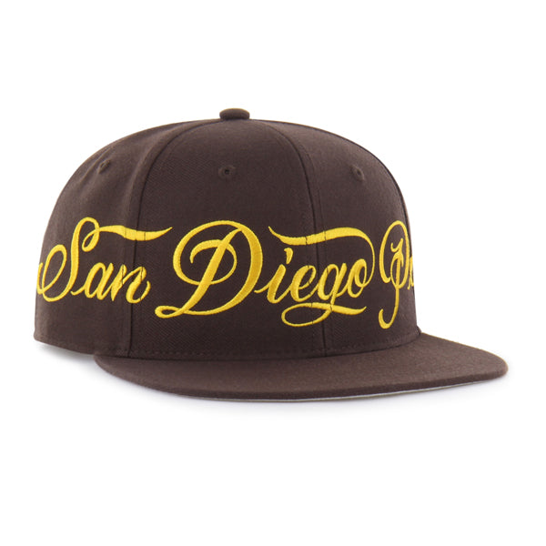 San Diego Padres Mister Cartoon Wrap Script '47 Captain - Brown