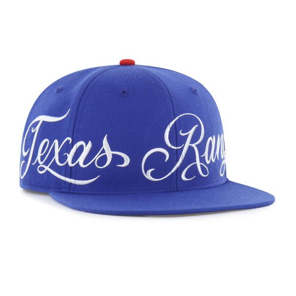Texas Rangers Mister Cartoon Wrap Script '47 Captain - Royal