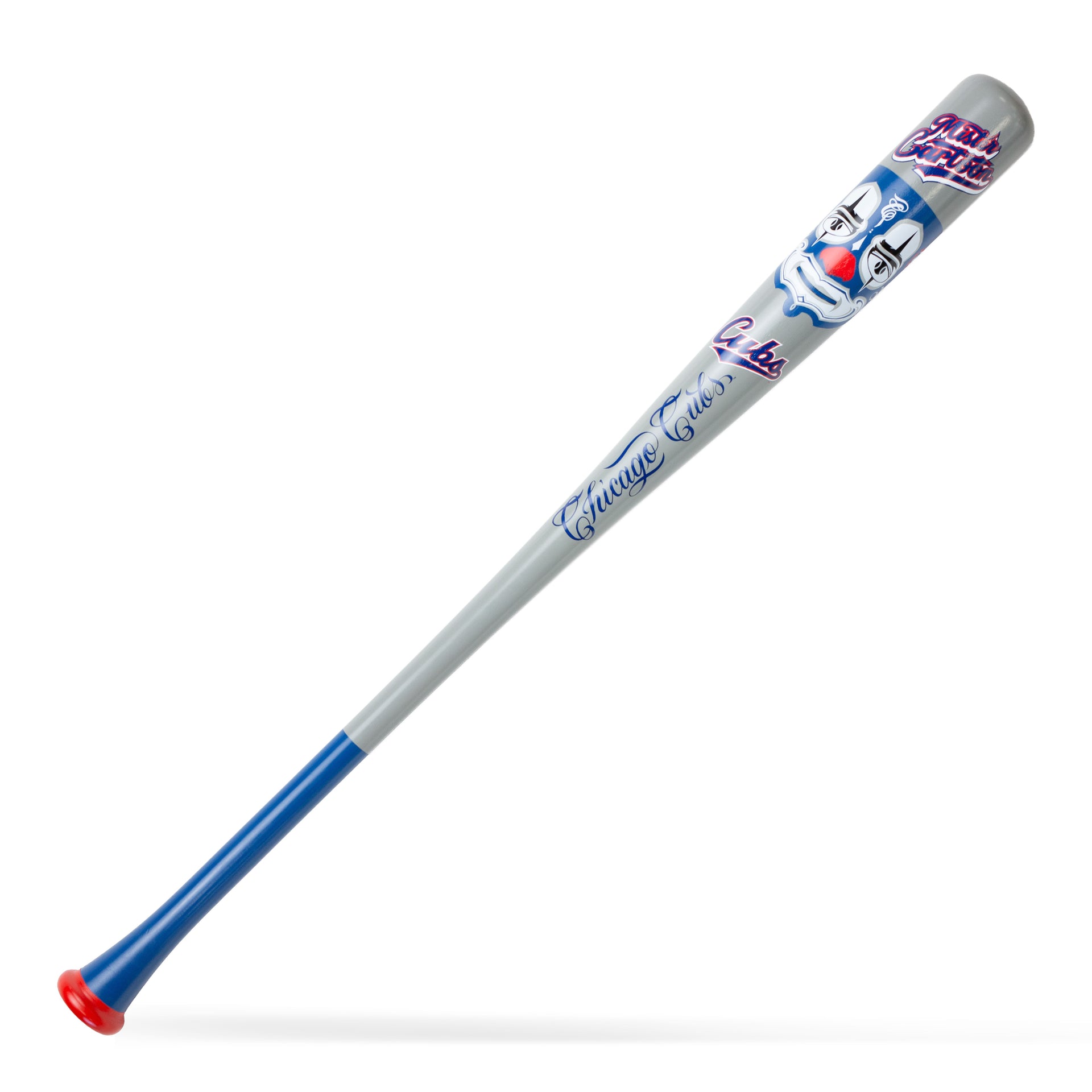 Mister Cartoon x Pillbox Bat Co. — Chicago Cubs Mask Series Collector Bat