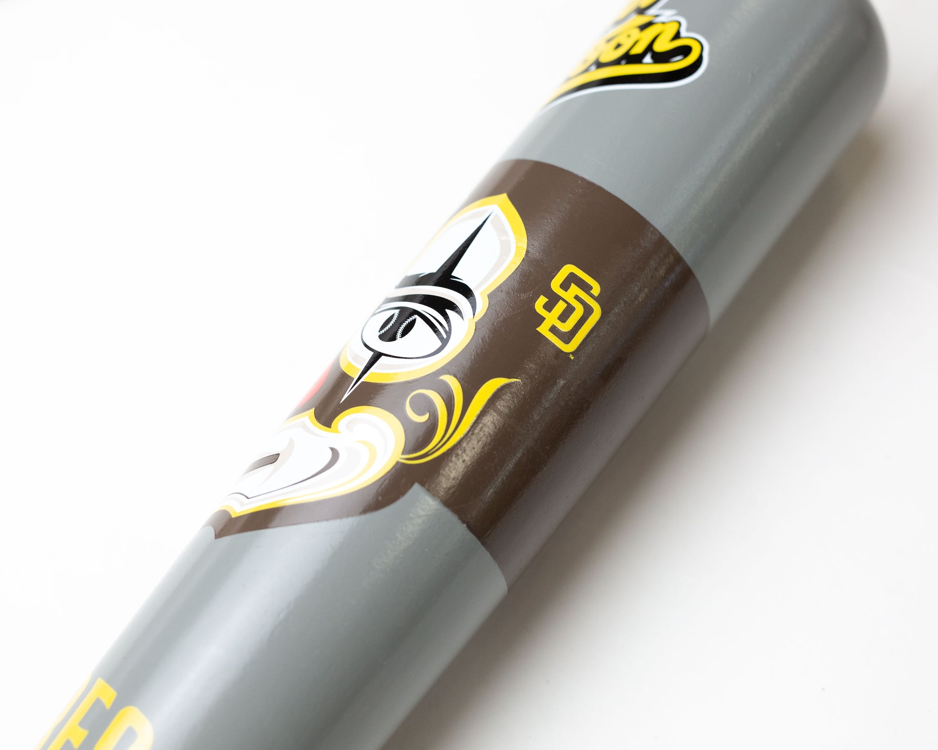 Mister Cartoon x Pillbox Bat Co. — San Diego Padres Mask Series Collector Bat