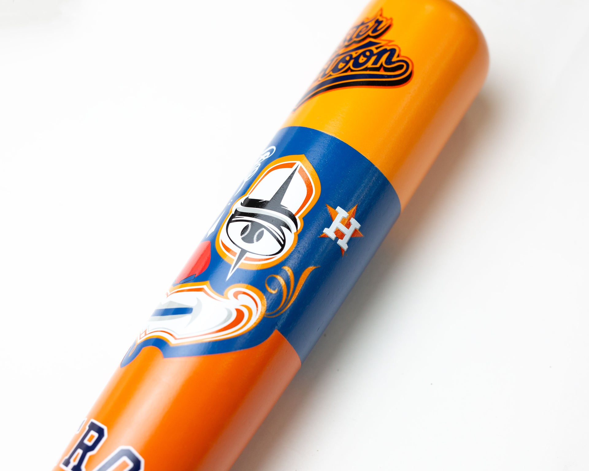 Mister Cartoon x Pillbox Bat Co. — Houston Astros Mask Series Collector Bat