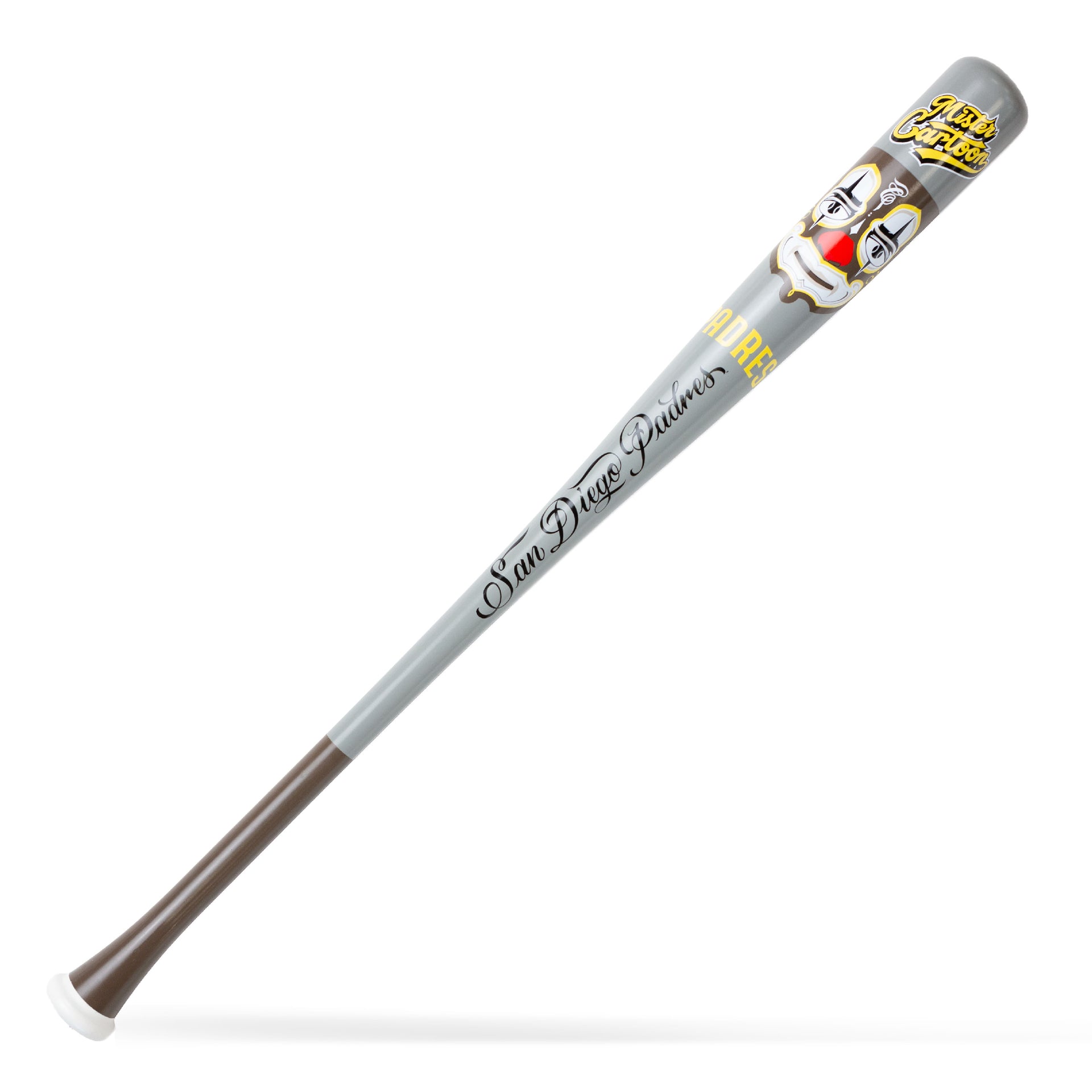 Mister Cartoon x Pillbox Bat Co. — San Diego Padres Mask Series Collector Bat