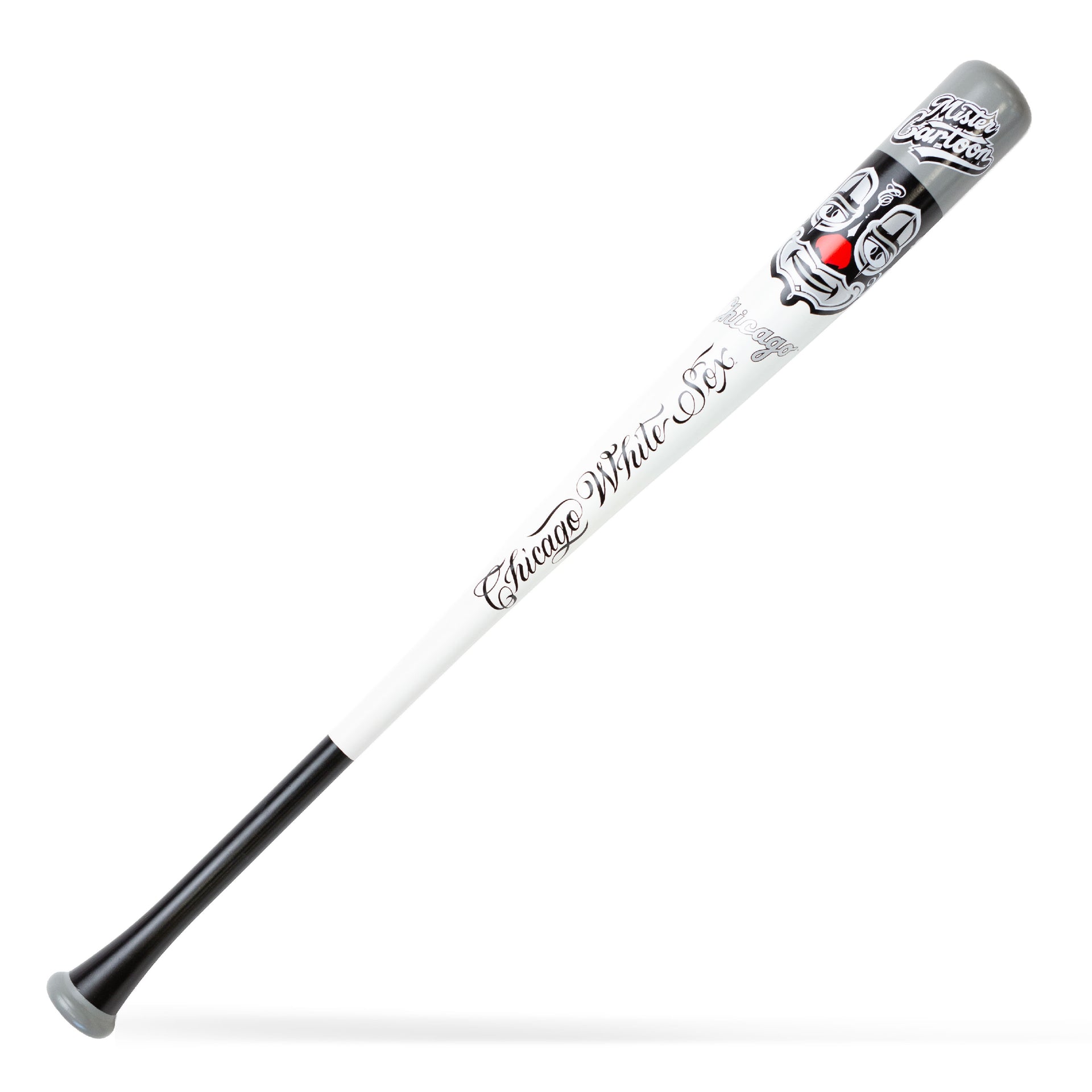 Mister Cartoon x Pillbox Bat Co. — Chicago White Sox Mask Series Collector Bat