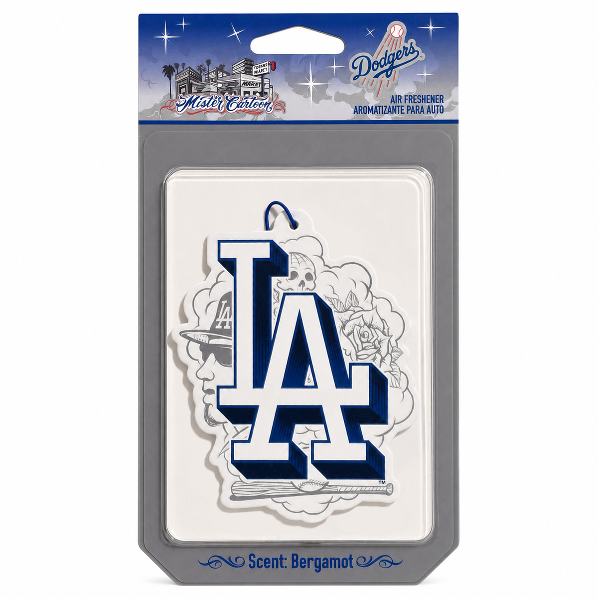 MLB x Mister Cartoon Paper Air Freshener - Los Angeles Dodgers - White