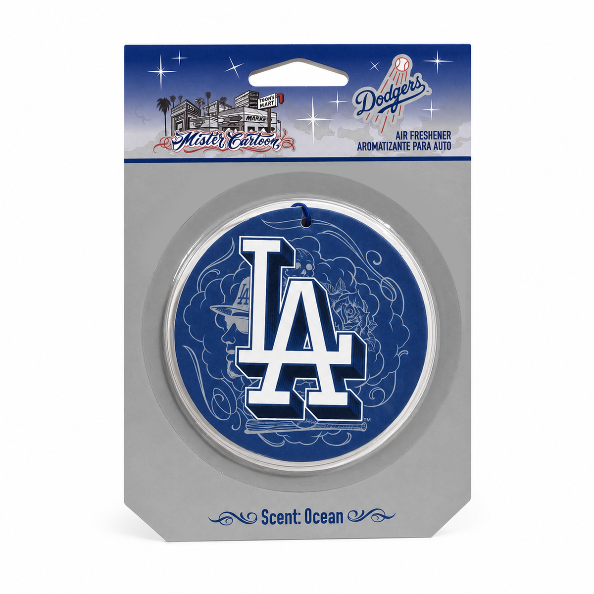 MLB x Mister Cartoon Paper Air Freshener - Los Angeles Dodgers