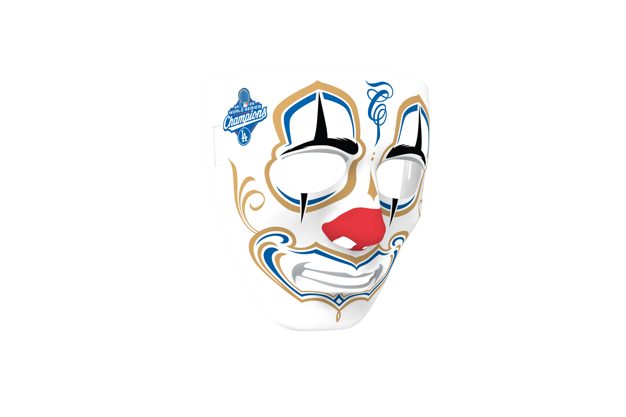 Mister Cartoon Clown Mask - Stadium Edition - Los Angeles Dodgers WSC’25 Name & Number - Mookie Betts - Toons Mart