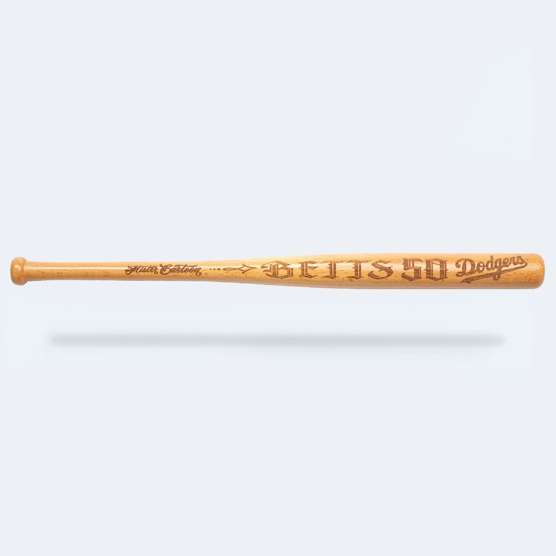 Mookie Betts x LA Dodgers x Cartoon Pillbox Name & Number Mini Collectors Bat - Toons Mart