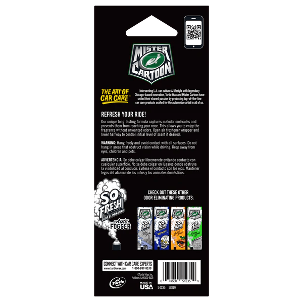 Paper Air Freshener Mr. Low Lo (3 pack) - Toons Mart