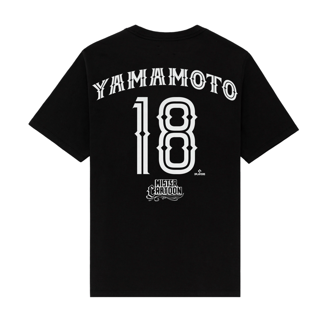 Yoshinobu Yamamoto - LA Dodgers x MC Black T-Shirt - Toons Mart